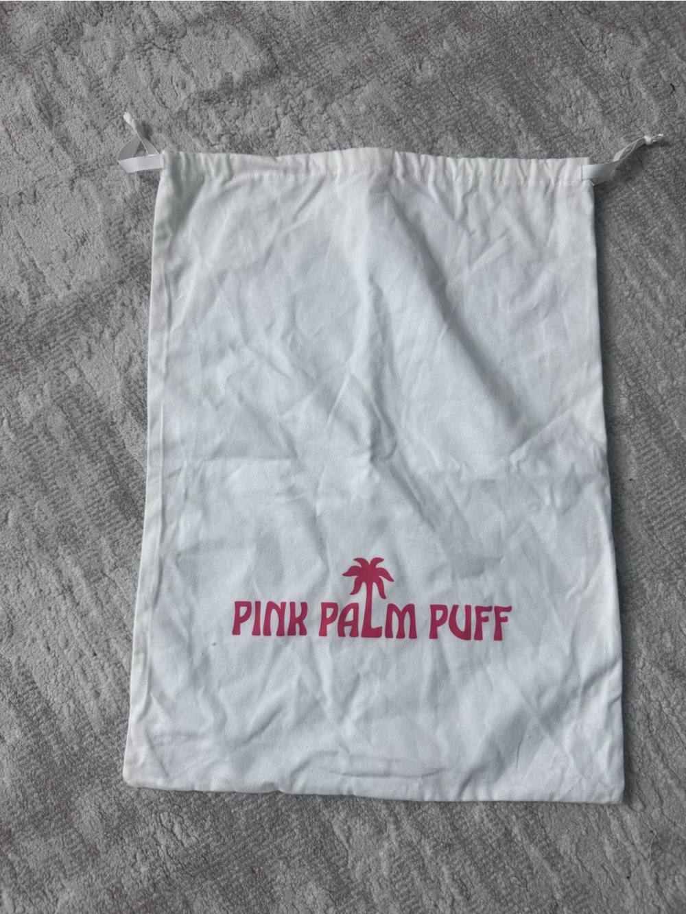 Pink Palm Puff dustbag new